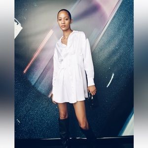 Satin Zara white dress